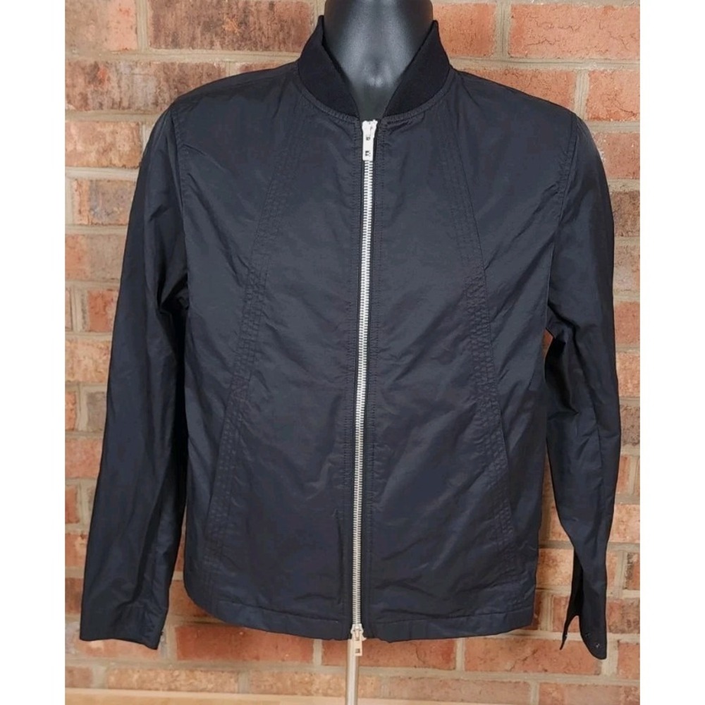 rag & bone Jacket Mens XS Black Bomber ‎ Cotton Nylon Zip Up Made in USA